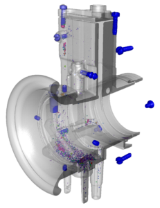 3D CT Scan of Carburetor showing Porosity Analysis