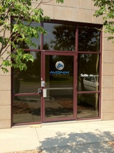 The front door of the Avonix offices