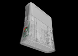 A torn down computer generated Xbox 360